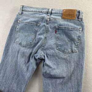 Levis 511 Premium Jeans Mens 32x30 Blue Light Wash‎ Straight Fit Blank Red Tab